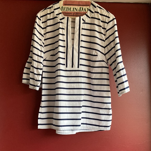 Mud Pie Stripe Bell Sleeve Top - Picture 4 of 4